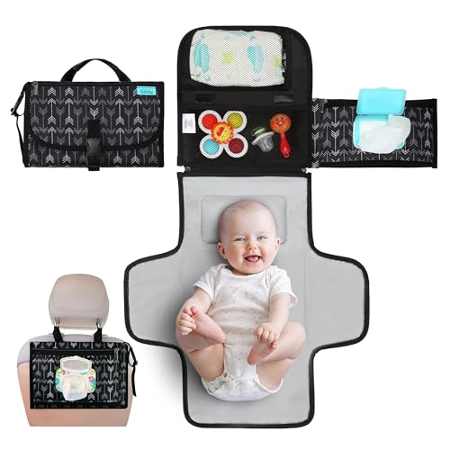 Kopi Baby Portable Diaper Changing Mat with Wipes Pocket