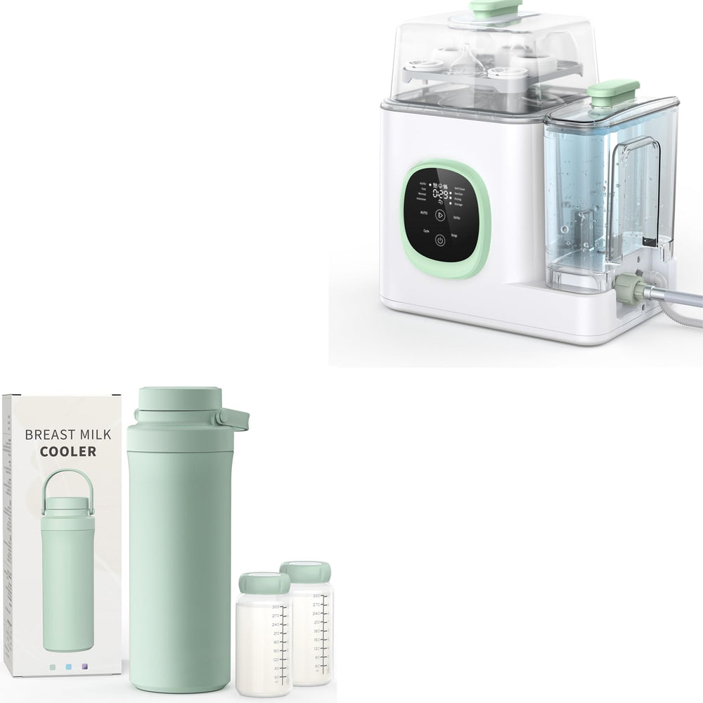 Xaproo 22 oz Breast Milk Cooler & Bottle Washer Bundle