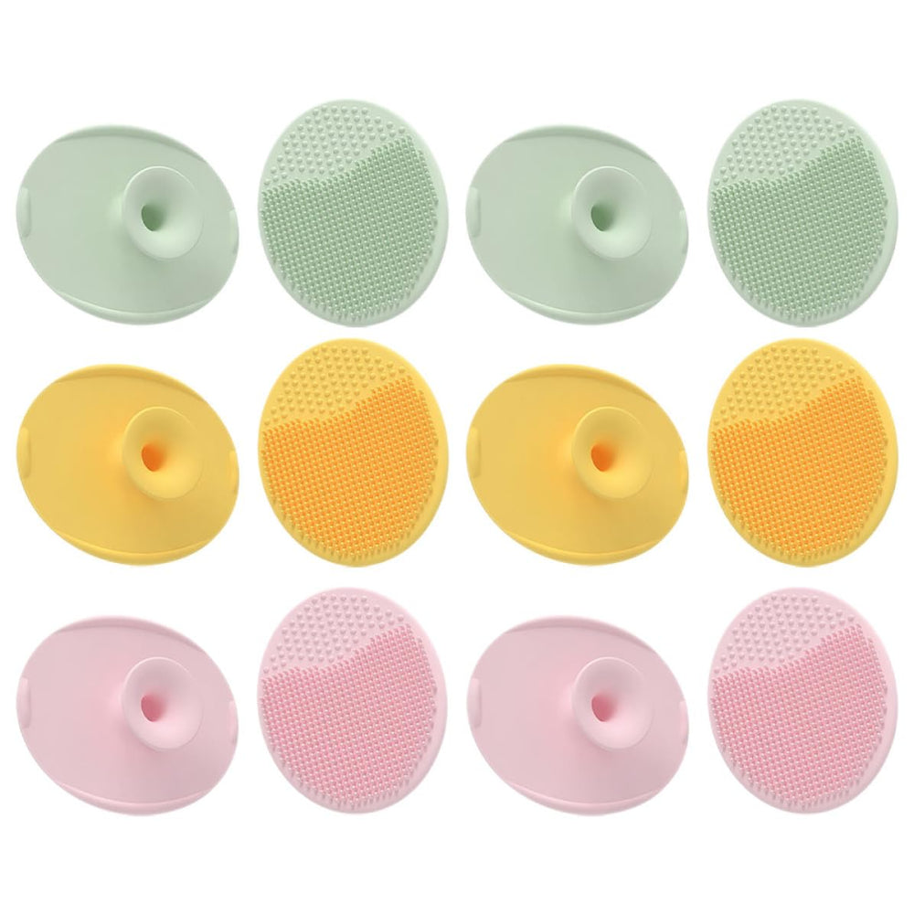 12-Piece Silicone Baby Scalp & Cradle Cap Brush Set