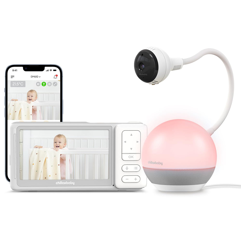 CHILLAX Baby Mood Plus 5-Inch Wi-Fi Video Baby Monitor