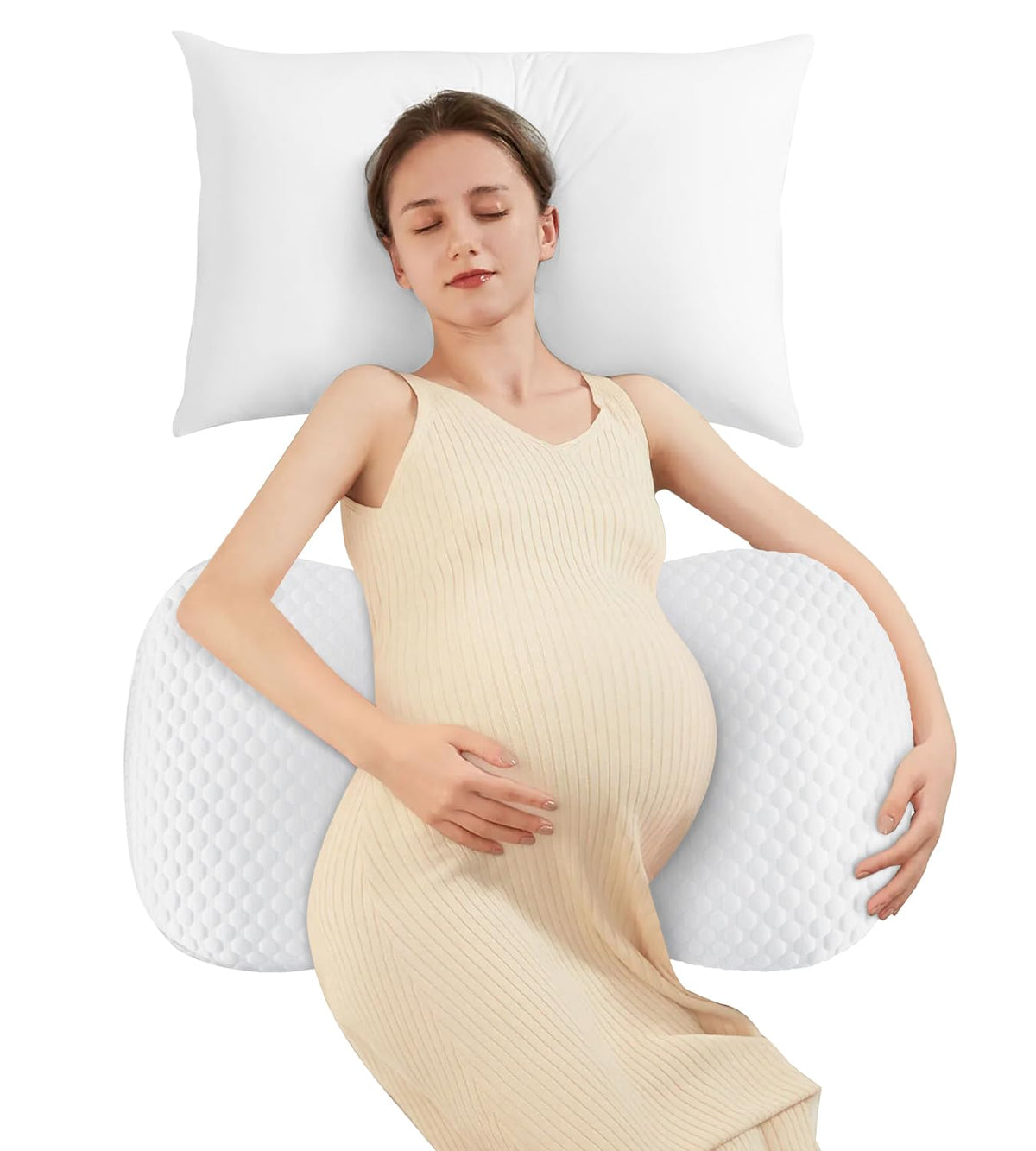 DONAMA Cooling Memory Foam Pregnancy Support Pillow