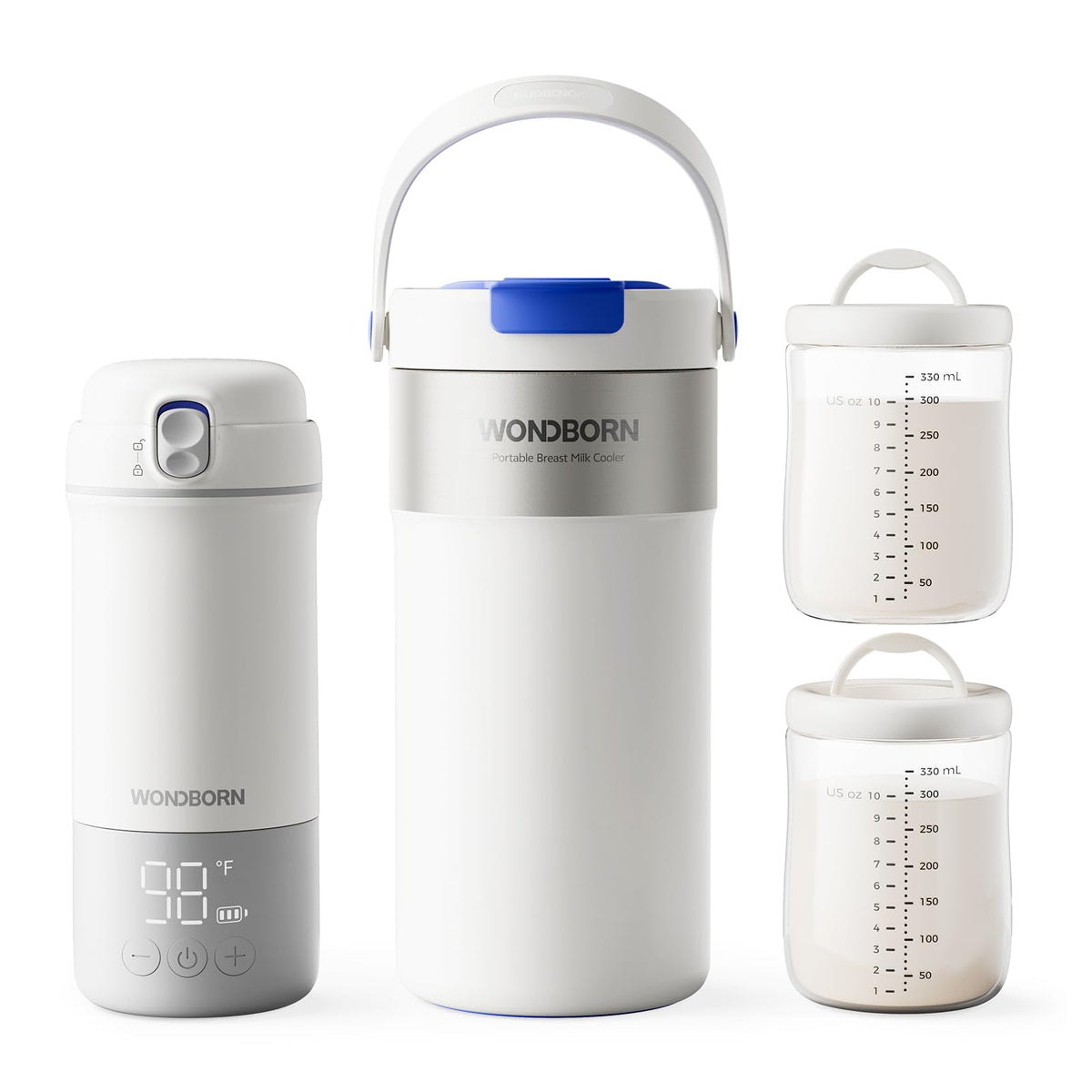 WONDBORN 22 oz Breast Milk Cooler & Bottle Warmer Bundle