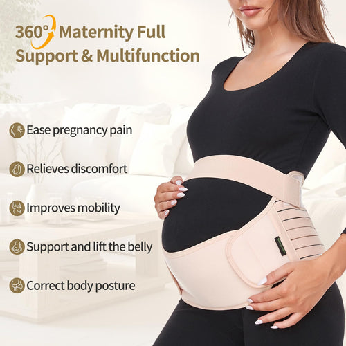 3-in-1 Maternity Belly Support Belt for Pregnancy