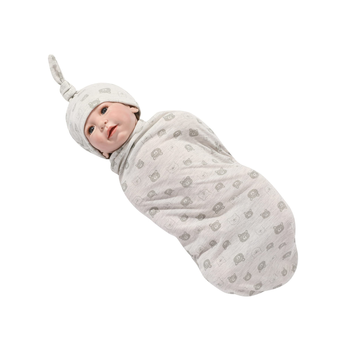 Gelisite Newborn Swaddle Blanket & Matching Beanie Set