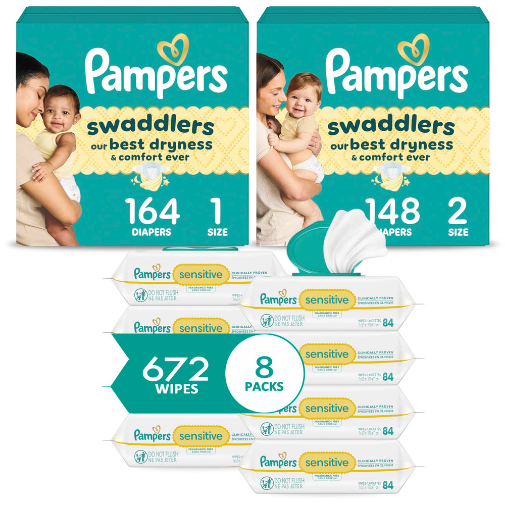 Pampers Baby Diapers & Wipes Starter Bundle