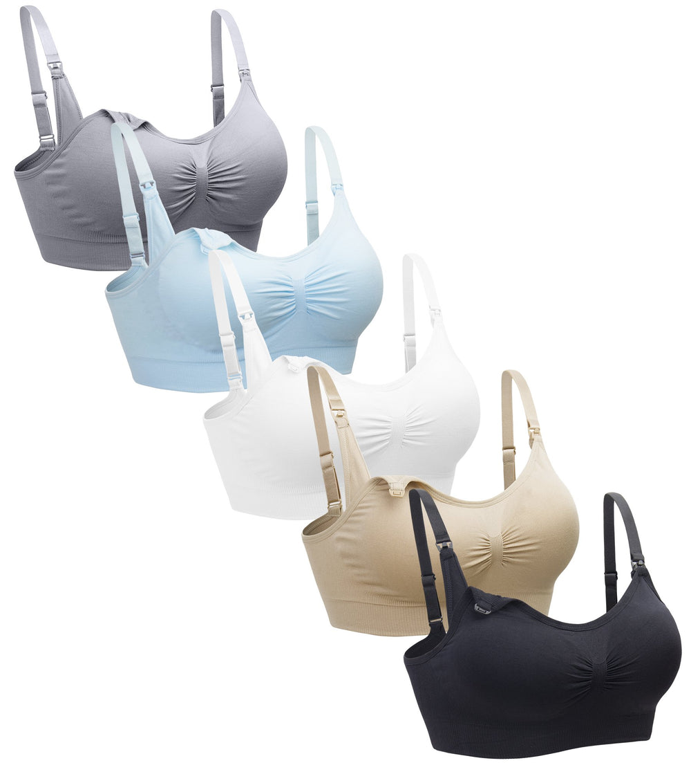 Suekaphin 5-Pack Wireless Maternity & Nursing Bras
